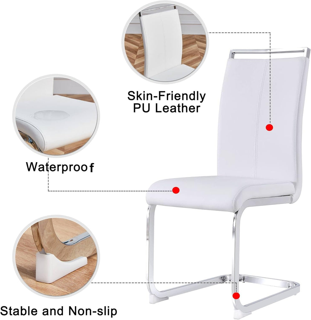Modern Dining Chairs Set of 4, Side Dining Room Chairs