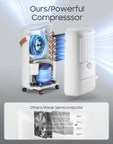 Dehumidifier for Basement,Home,Bathroom,Bedroom 45 pint/Day 4500 Sq ft Dehumidifiers with Drain Hose