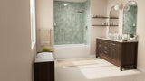 Prism 60 in. L x 30 in. W Acrylic Alcove Right-Hand Drain Bathtub, White