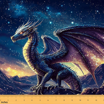 Magic Dragon Fabric by the Yard Magical Dinosaur Upholstery
