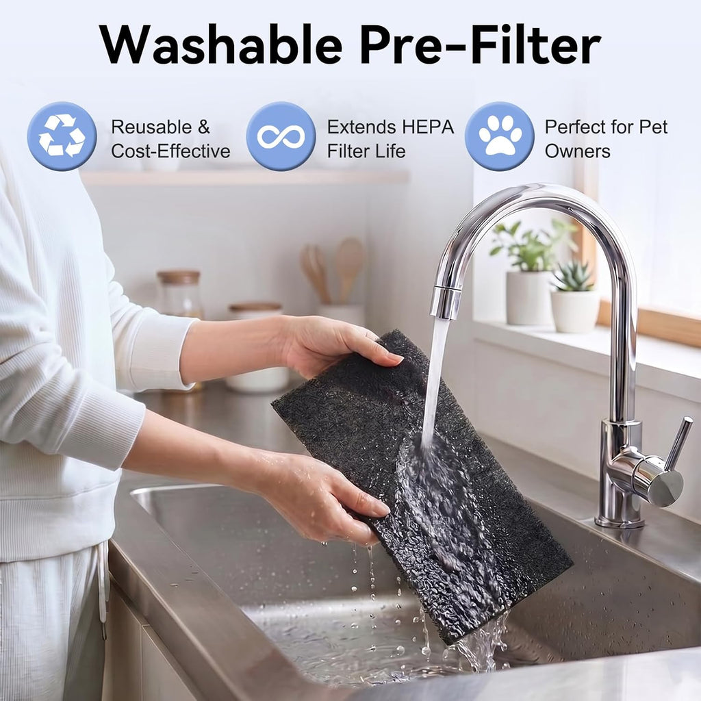 Air Purifiers for Home Up to 1360 Ft², HEPA Air Purifiers for Bedroom Large Room with Washable Filte