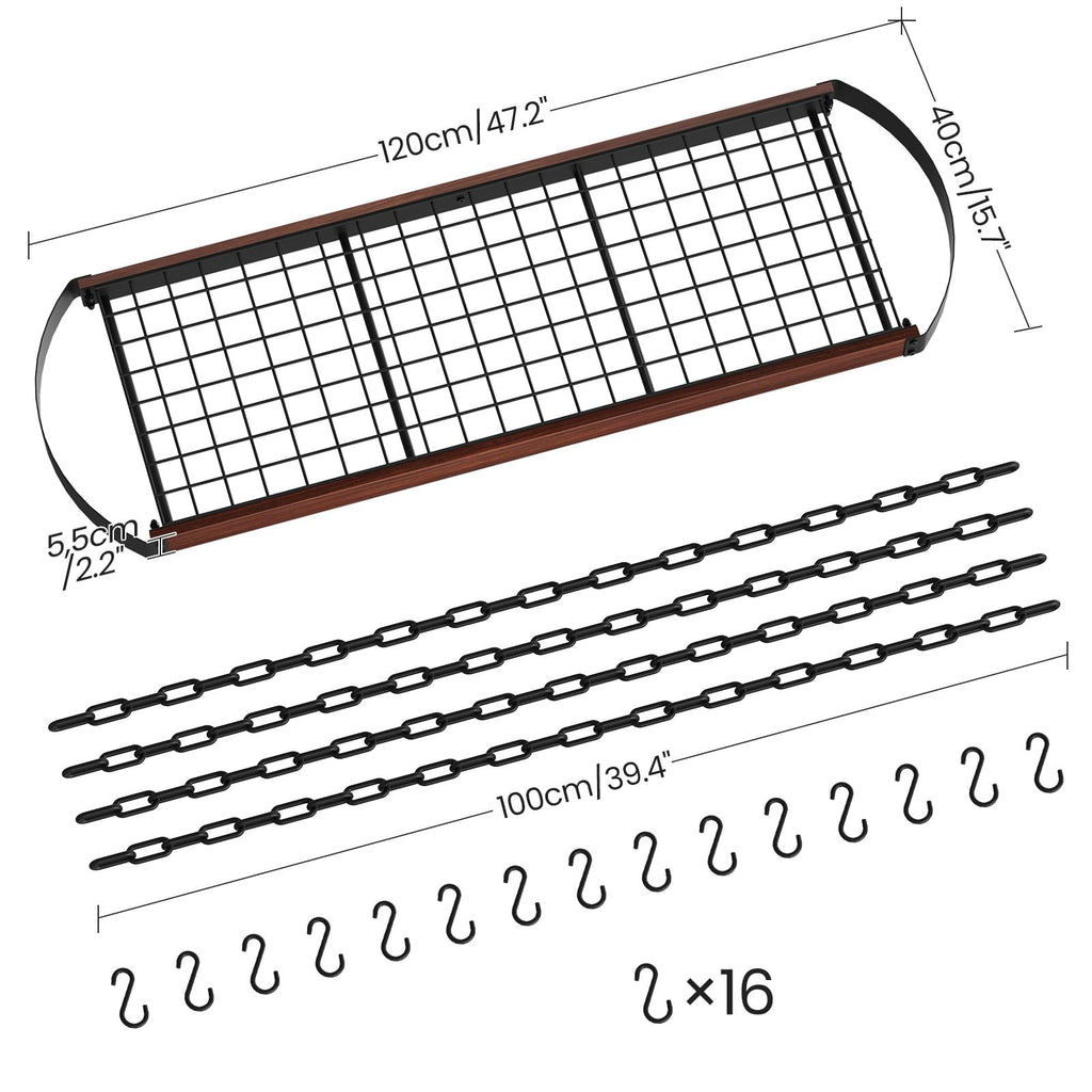 47'' Hanging Pot Rack, Ceiling Pan Hanger, Pot Holder