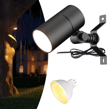Low Voltage Down Light Tree Light, MR16 LED Spot Light 1-Pack | 5W GU5.3 Bulb, Adjustable Up/Down Aluminum