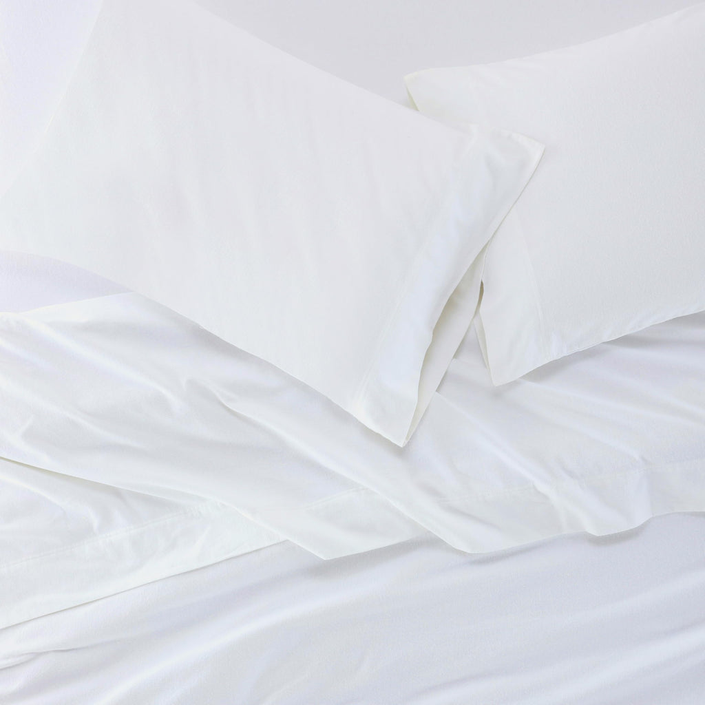 Flannel Brushed Cotton Bed Sheet Set, Soft, Warm Bedding, Modern Solid Sheets, Bedroom Decor, 1 Flat Sheet, 1 Elastic