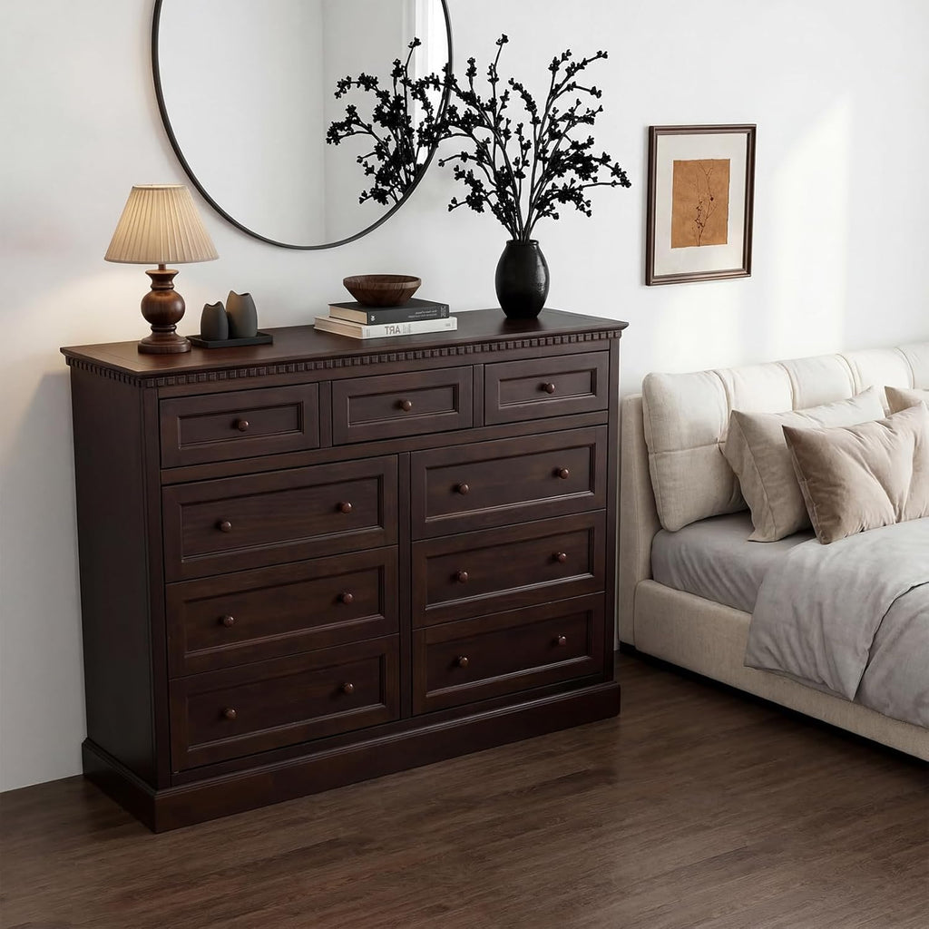 60" Sideboard Buffet Cabinet with Storage, Farmhouse Credenza with 2 Doors and 3 Drawers