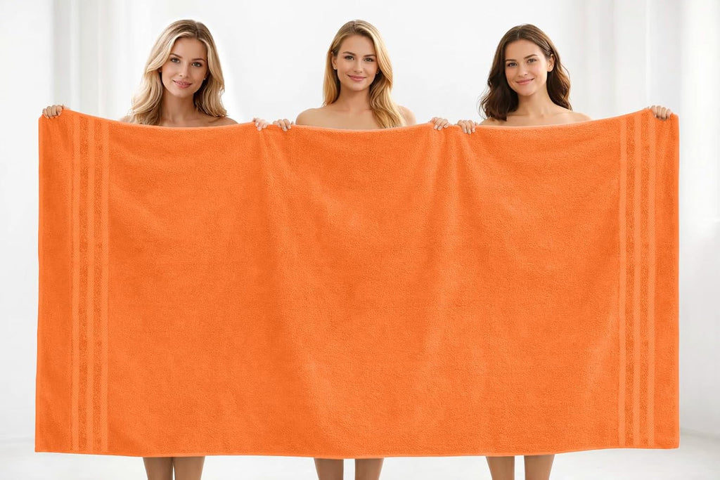 2 Pack Bath Sheets Extra Large 35x70, Large Bath Towels for Adults, XL Oversized Heavy Duty Towel Set, 600 GSM 100%