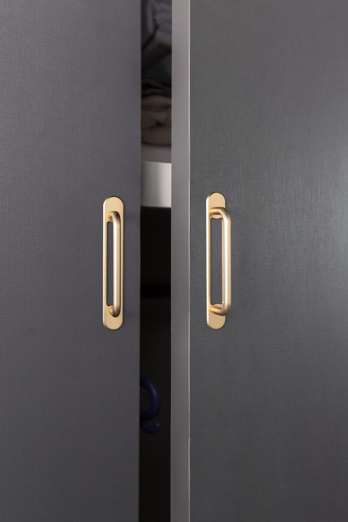 2 Pack Champagne Bronze 5" HoleCenter Cabinet Pull with Backplate