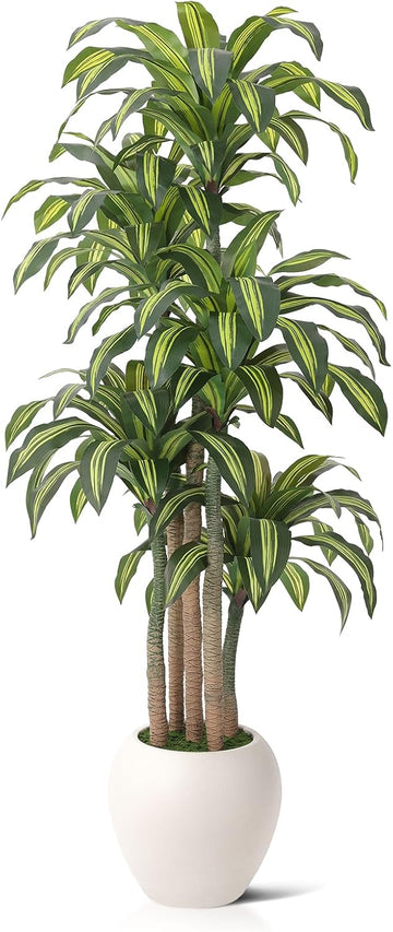8ft Dracaena Artificial Plant Indoor with Planter
