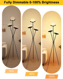 3 Globe Dimmable Tripod Floor Lamp, Mid Century Tree Floor Lamps with 3Pcs 3000K Bulbs Included