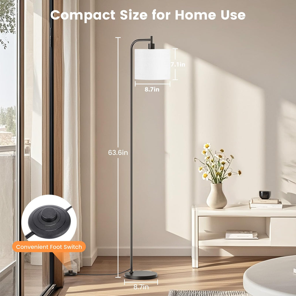 Floor Lamp, Tall Standing Lamp with Shade