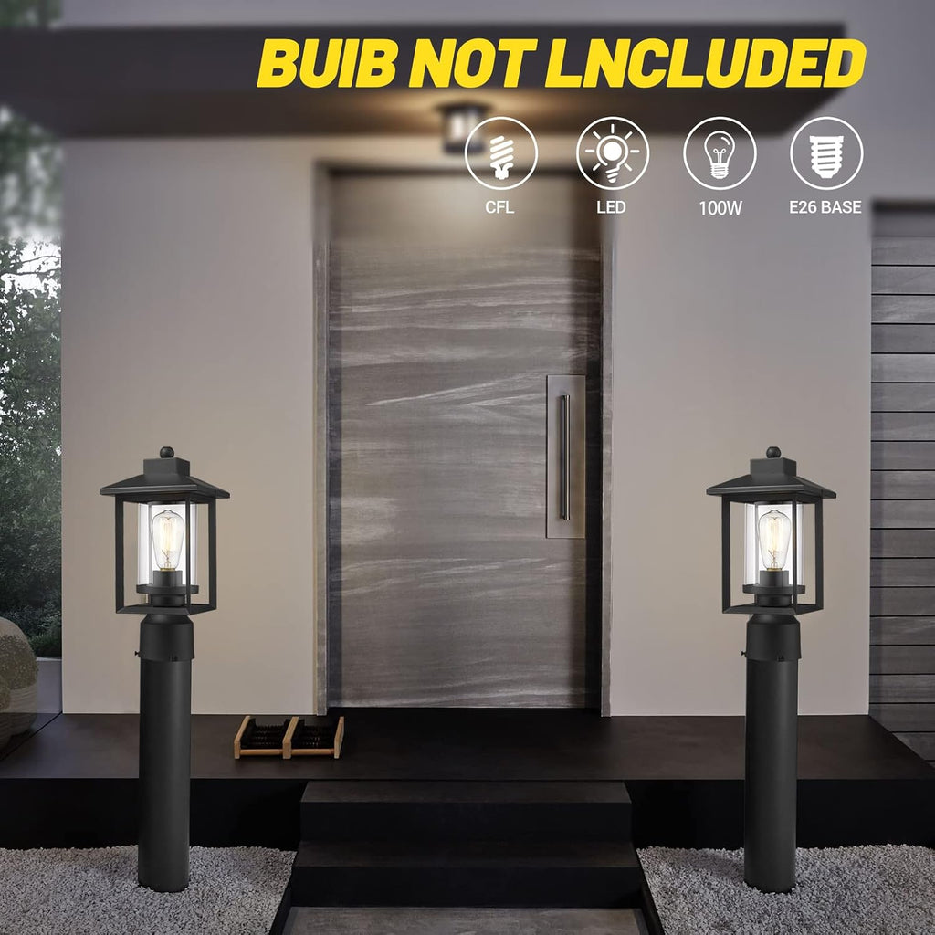Outdoor Post Light, Exterior Post Lantern Lamps, Pathway Post Lighting Fixture