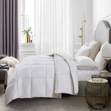 Goose Feather Down Fiber Cotton Comforter King - 100% Cotton Duvet Insert