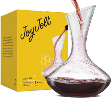 Lancia Hand Blown Crystal Wine Decanter and Aerator Glass Red Wine Carafe 750ML