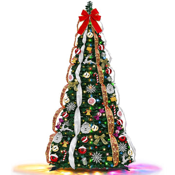 7 FT Prelit Pop Up 250 Dual Color Changing Lights Xmas Decor