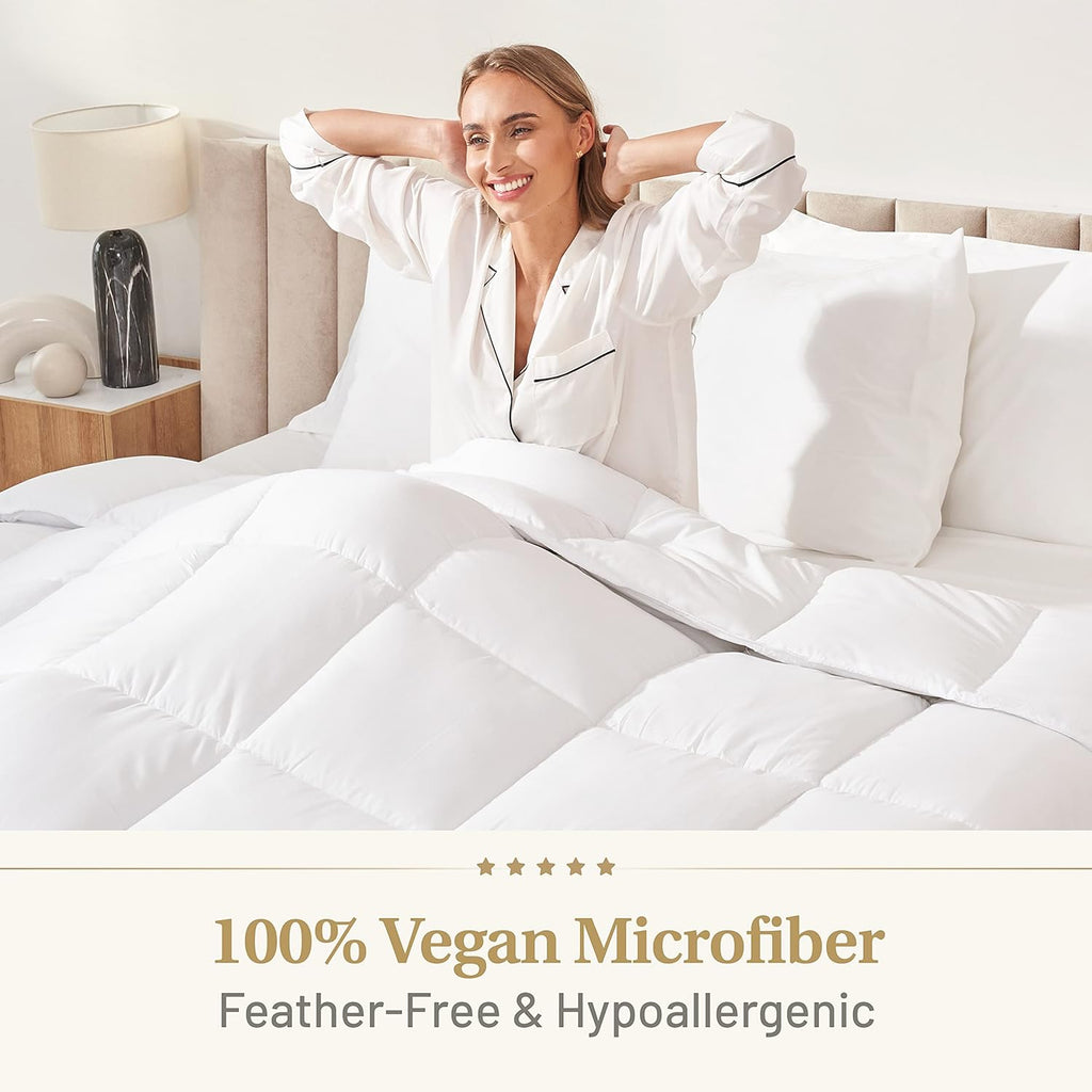 Down Alternative Comforter King - Fluffy Duvet Insert - Premium Plush All Season