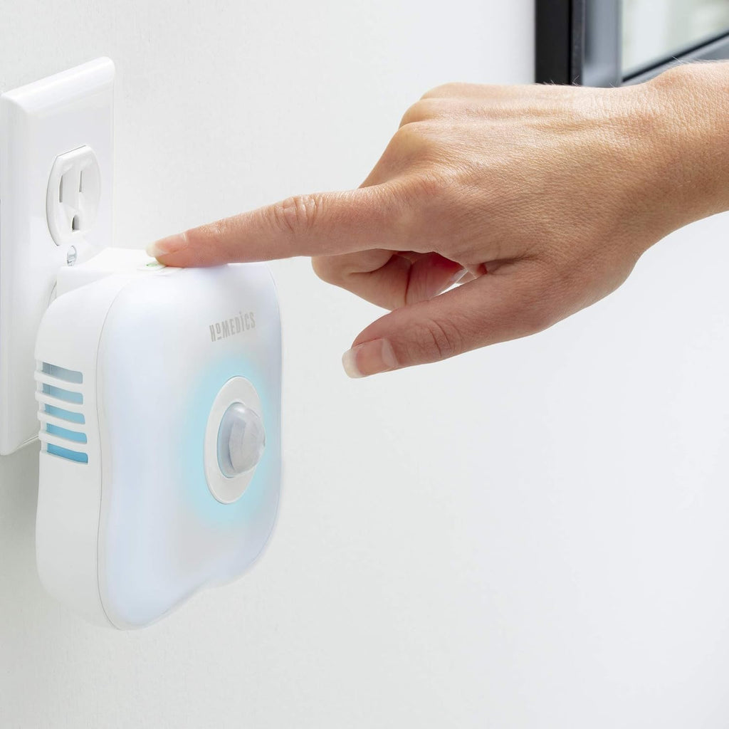 TotalClean Personal UV-C Plug-In Air Sanitizer - Small Air Purifier for Bedrooms and Bathrooms, Buil