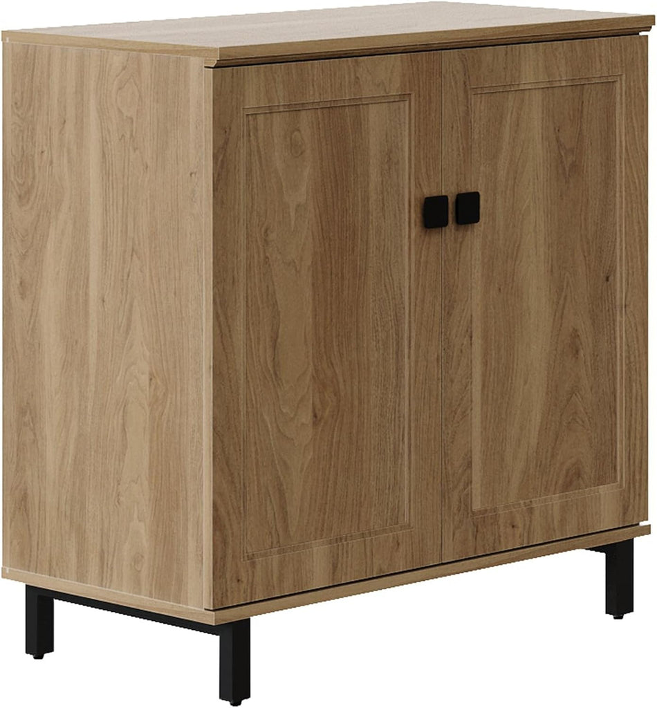 Buffet Sideboard Cabinet Farmhouse Modern 3 in1 Storage Cabinet with Adjustable Shelves for Kitchen, Coffee Bar