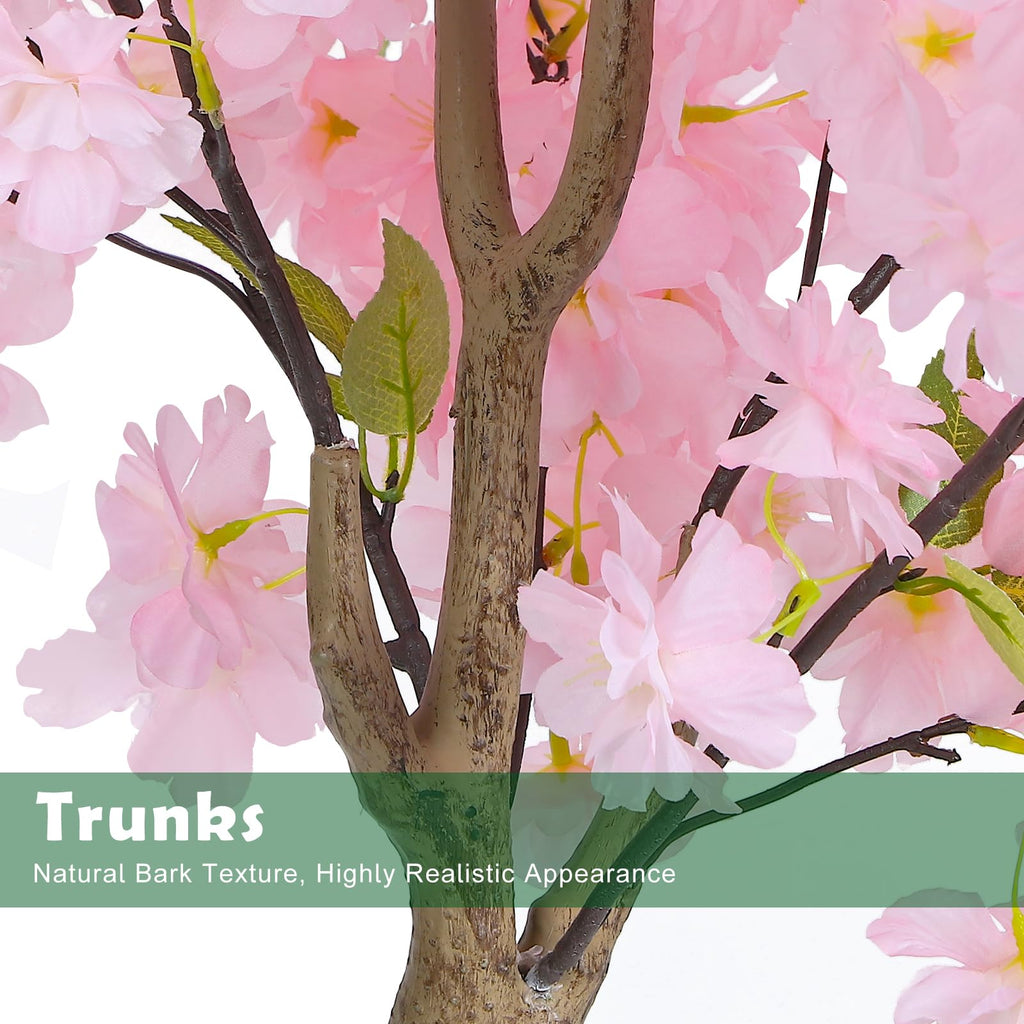 4FT/5FT Pink Artificial Cherry Blossom Tree with Pot Wedding Decor