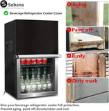 Beverage Refrigerator and Cooler Cover for most 3.2 Cu.ft Beer or Wine Mini Fridge,Waterproof Dust Proof Anti-UV Sides