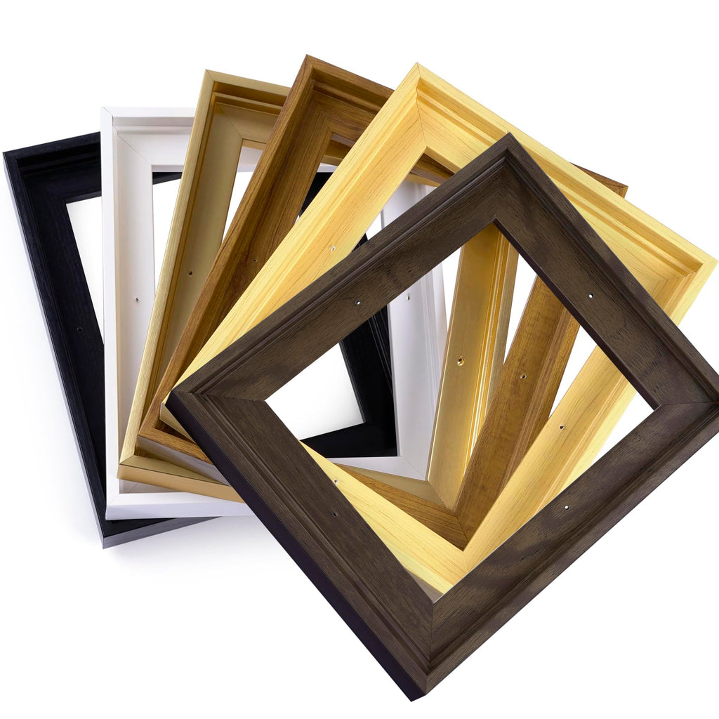 16x20 Canvas Floating Frame, 0.9" Deep Canvas Frame, Black