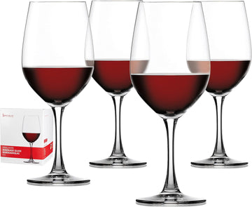 Wine Lovers Bordeaux Wine Glasses, Drinking Glasses for Red Wines, Elegant Stemmed Glassware, Home Bar Accessories