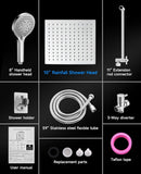 10 inch Rain Shower Head with Handheld Spray Stainless Steel
