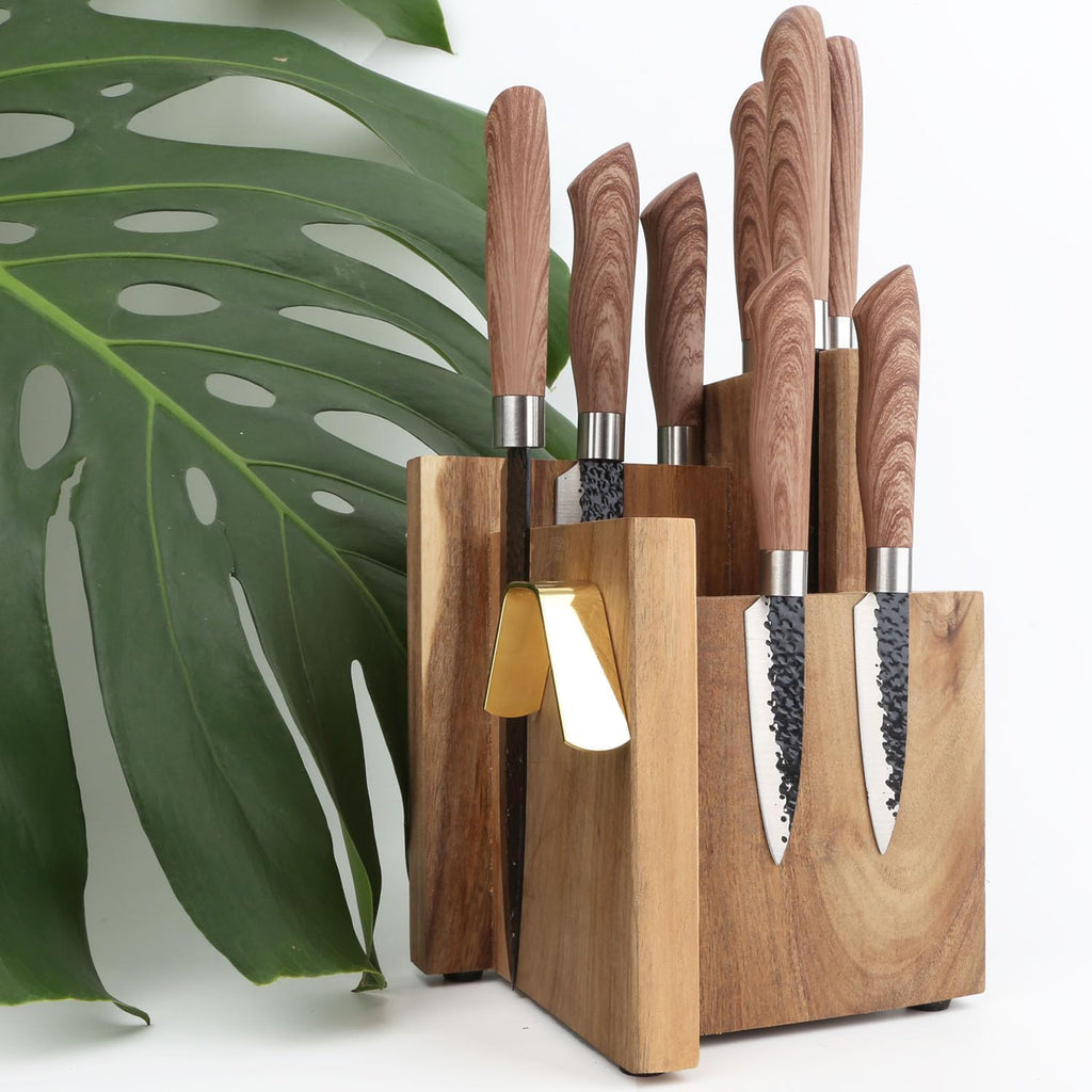 Magnetic Knife Block Knives Display Stable Board Holder Rack Magnetic Stands with Strong Enhanced Magnets on Both