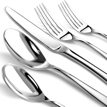 Silverware Set for 8, Heavy Duty Stainless Steel Cutlery Set Flatware Set,40-Piece Premium Silverware