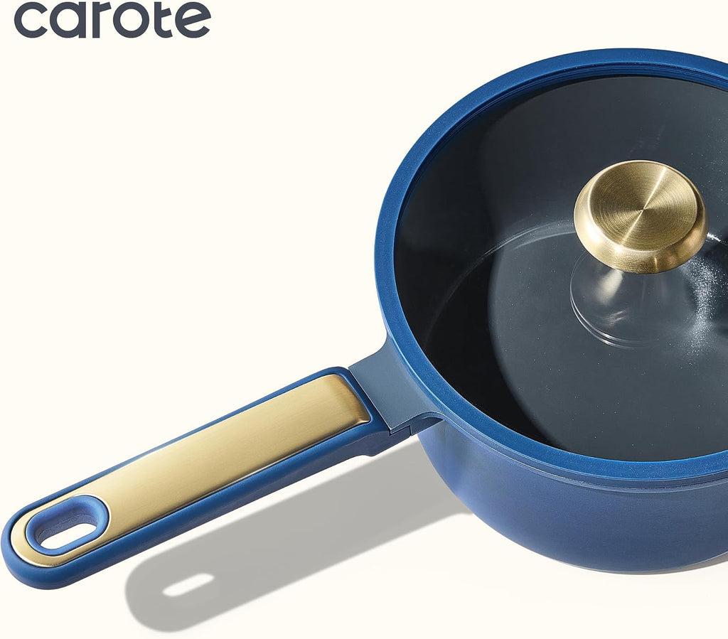 Ceramic Cookwar Set, Pots and Pan Set Non Stick 16 Piece, Cookware Set Kitchen Cooking Set Non Toxic, PFAS PTFE Free
