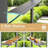 8' x 6' Grill Gazebo with Double Galvanized Steel Roof