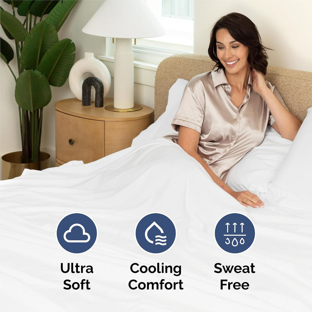 6 Piece Sheet Set - Comfy Breathable & Cooling - Ultra Soft Hotel Luxury Bedding Set w/ 8-16 Inch Deep Pockets