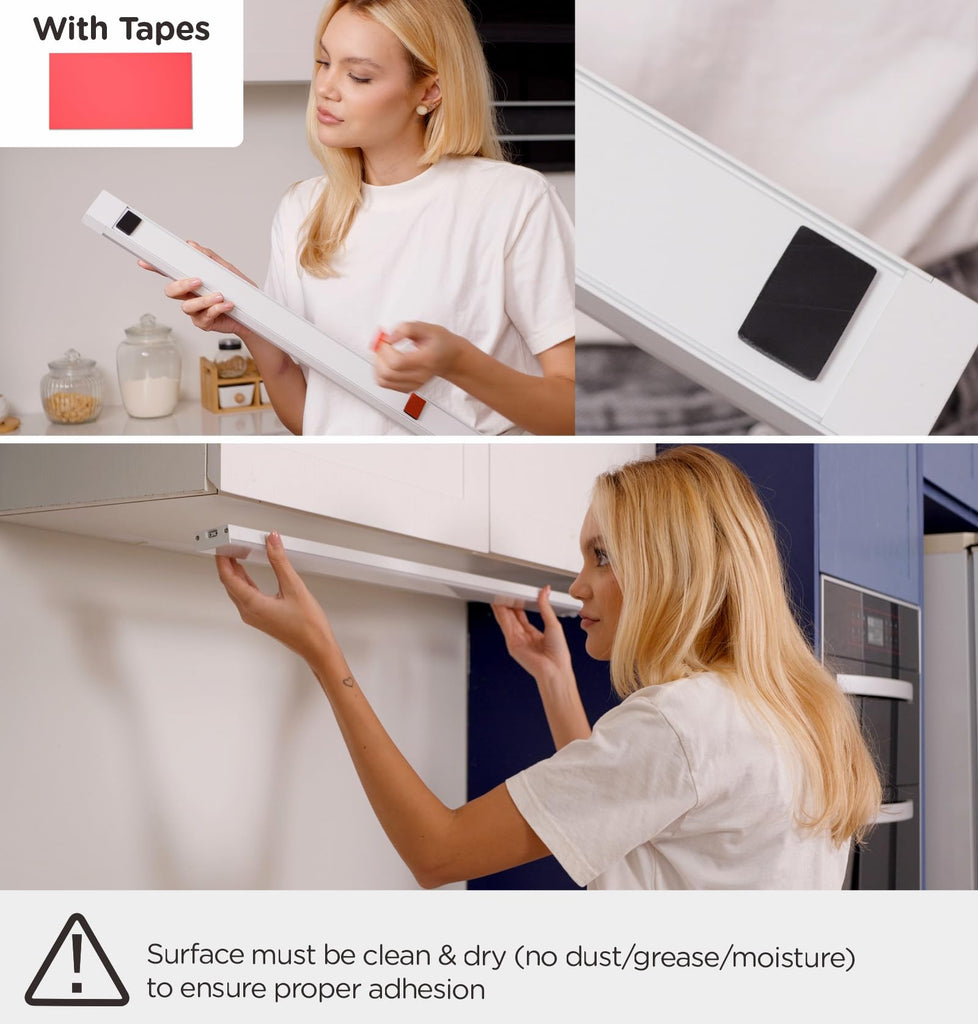 Under Cabinet Lighting Plug in, AC120V LED Motion Sensor Light Indoor 3000K/4000K/5000K, Super Bright, Linkable Under