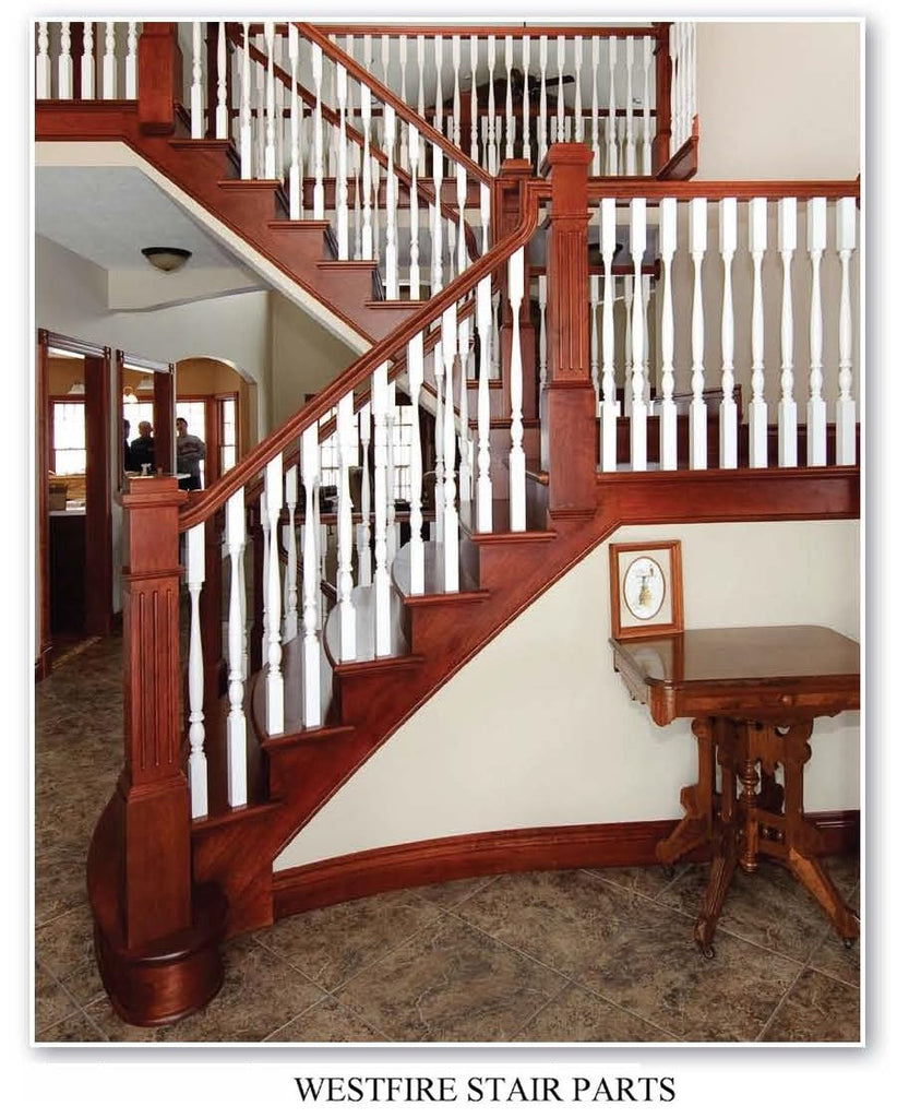 F-4091 Poplar Fluted Box Newel Post
