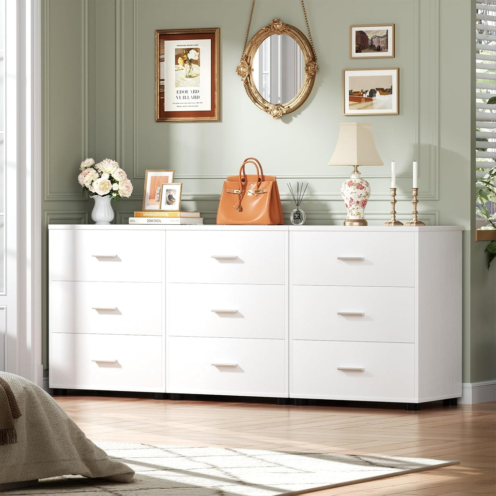 Closet Drawers Set of 2, Wood Closet Organizers and Storage with 3 Drawers, Closet Drawers Organizer System