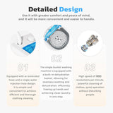 Portable Washing Machine, 5.5 Lbs Compact Mini Portable Washer, 110V Single Tub Laundry Washer Machine for Apartments