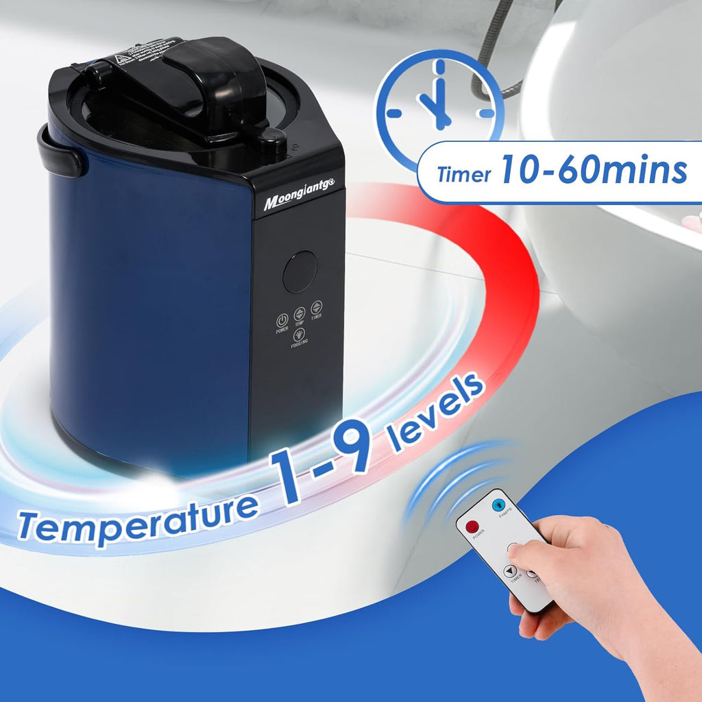 Portable Sauna Steamer, 3L Locking Steamer Machine with Remote Control