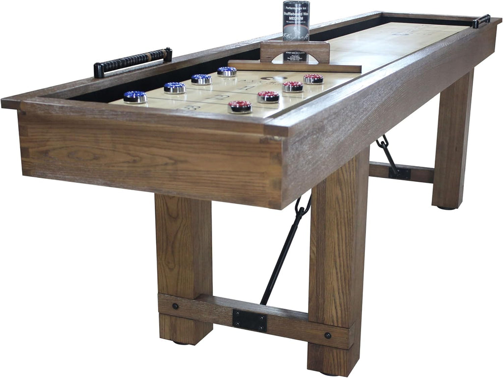 Montauk Pecan 9' Shuffleboard Table