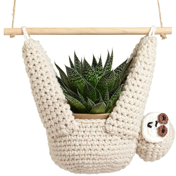 Sloth Gifts Sloth Plant Hanger Plant Gifts Macrame Hanging Planter