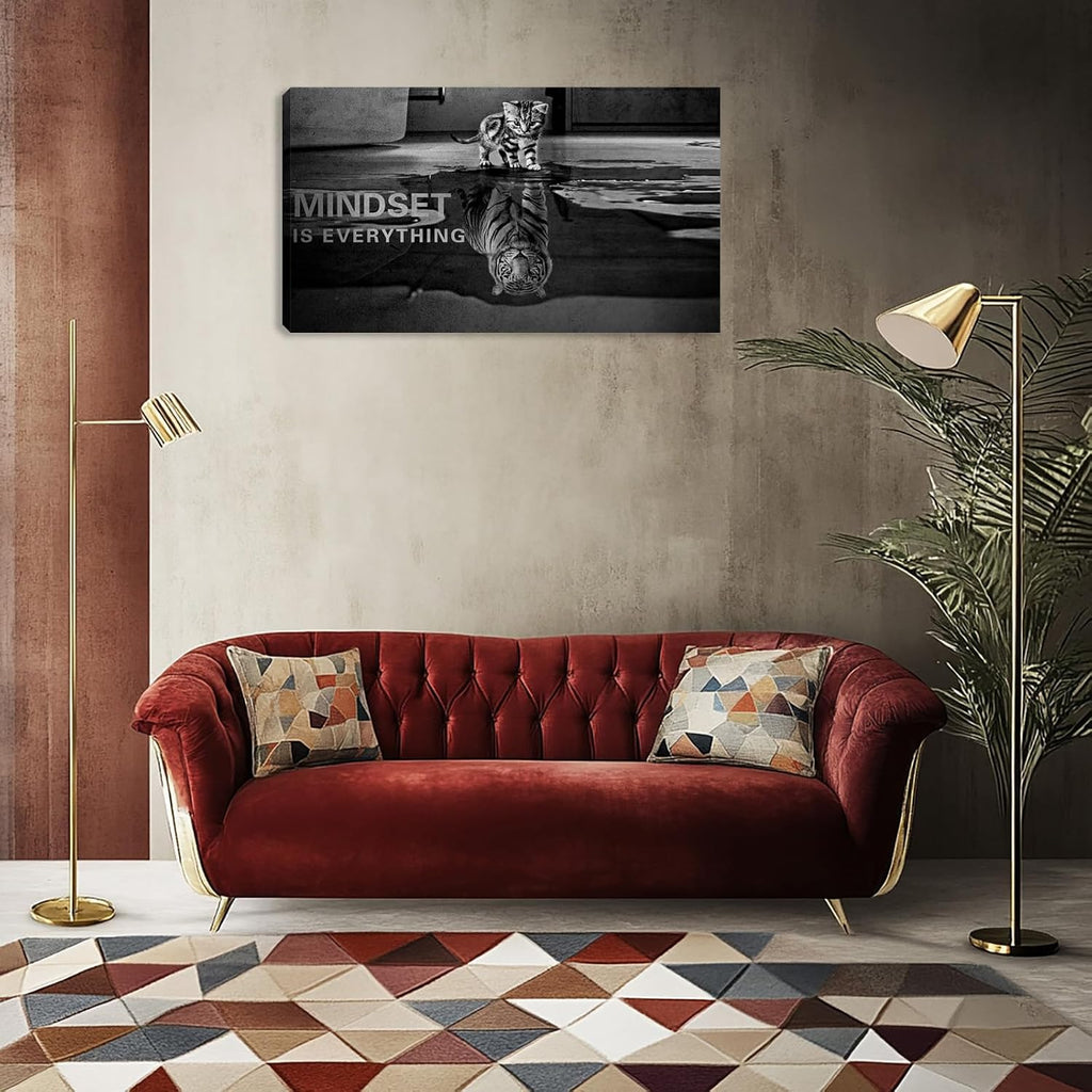 Motivational Wall Decor Inspirational Canvas Wall Art Bedroom Workplace Gym Positive Quotes Sayings Artwork for Walls