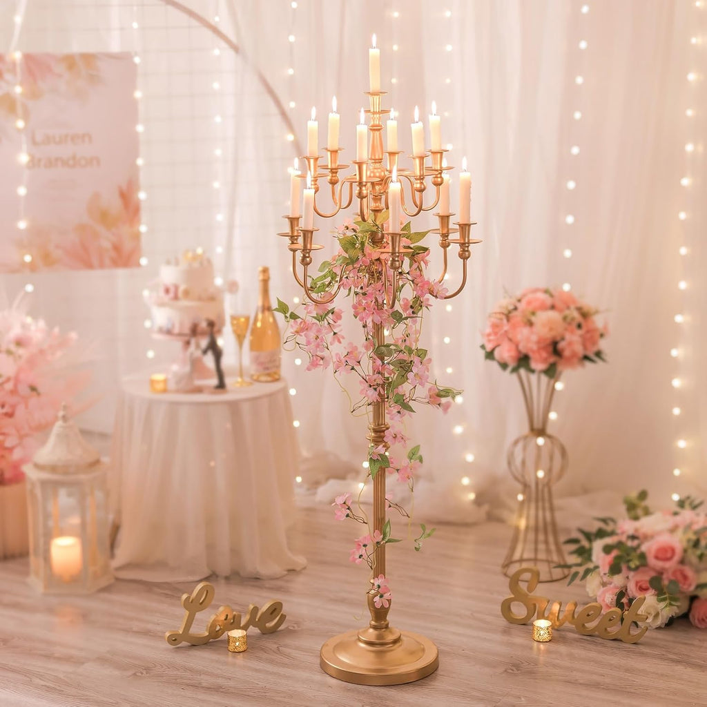 Candelabra Candle Holderches Gold Candle Holders for Candlesticks Wedding Centerpiece Table Decorations
