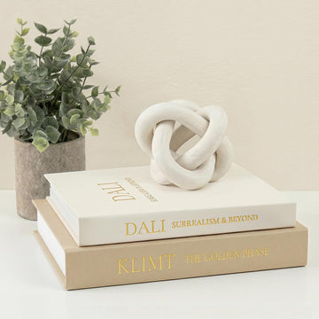 Linen Decorative Book Storage Boxes - Set of 2 Faux Books for Coffee Table Decor, Neutral Fake Book Props for Hiding