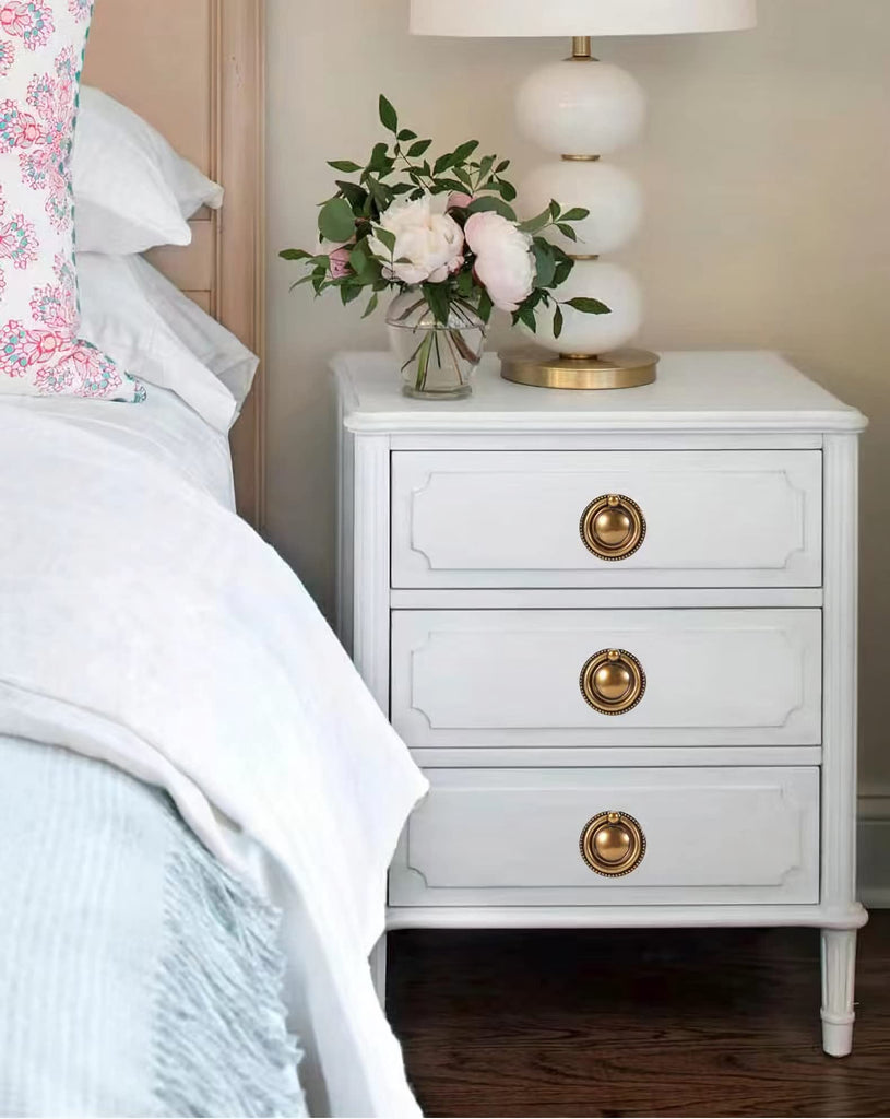 8 Pack Ring pulls,2" Antique Ring Drawer pulls,Ring Cabinet Cupboard pulls with Round Plate,Drawer Ring pulls