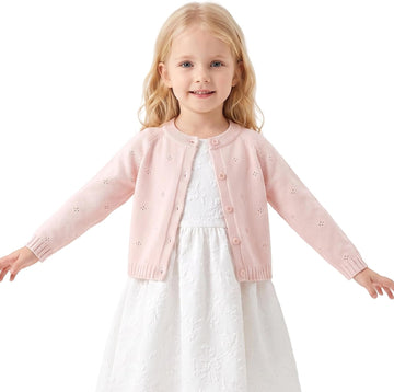 Baby Girls Cardigan Long Sleeve Button Up Sweater
