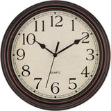 14 Inch Wall Clock Battery Operated Silent Non-Ticking Round Classic Vintage Retro Wall Clock Decorative for