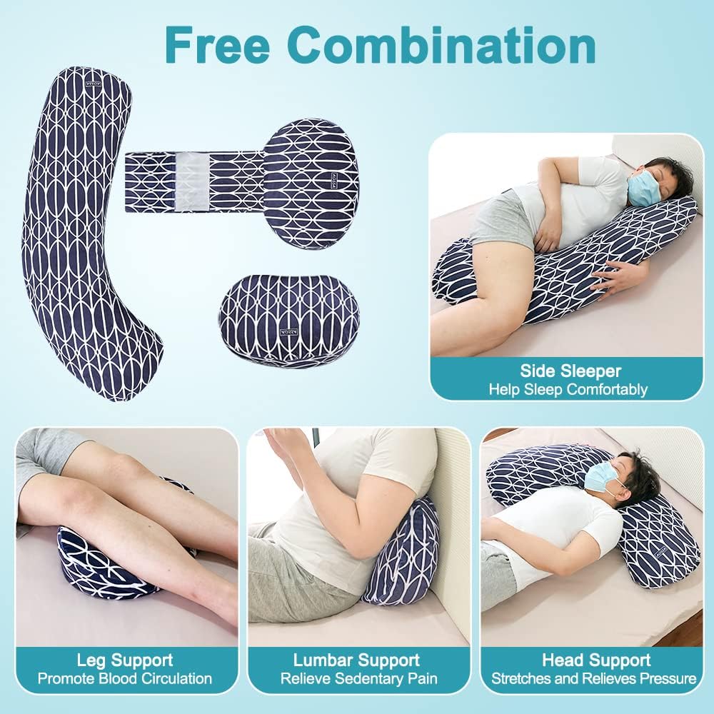 BBL Body Pillow After Surgery Large Wedge Pillow for Sleeping Brazillian Butt Lift Recovery Supplies U Shaped Full