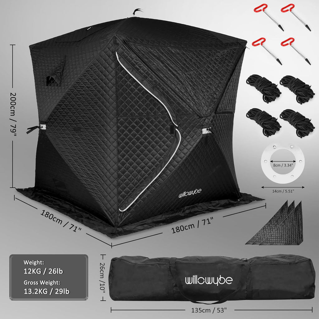 Portale Outdoor Sauna Set with Tent, Dry Sauna Wood Stove, Driftwood-infused Cooking for Friends
