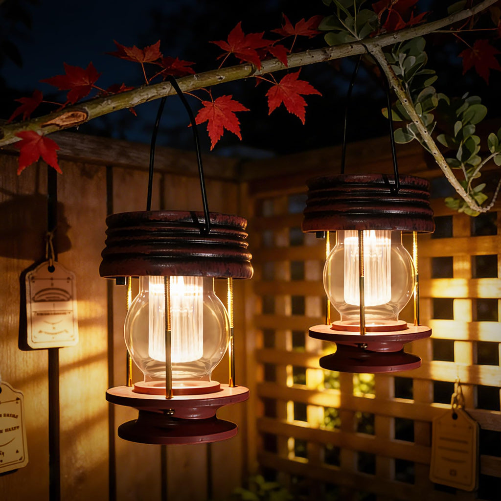 Solar Lanterns Outdoor, Hanging & Table lights Patio Decor 2PK