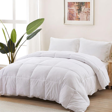 Down Alternative Duvet Insert Comforter, 400GSM Fill — Twin to Super King 120x120