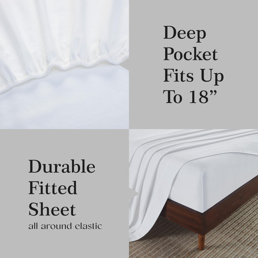 Flannel Brushed Cotton Bed Sheet Set, Soft, Warm Bedding, Modern Solid Sheets, Bedroom Decor, 1 Flat Sheet, 1 Elastic