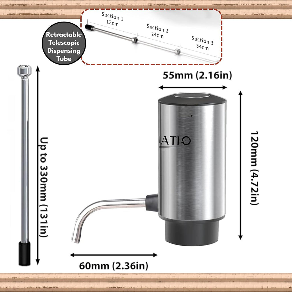 Wine Aerator Electric Wine Decanter Automatic Dispenser With USB Rechargeable Spout Pourer, Wine Gift